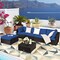 6 Pieces Outdoor Patio Rattan Sectional Sofa Set With Coffee Table